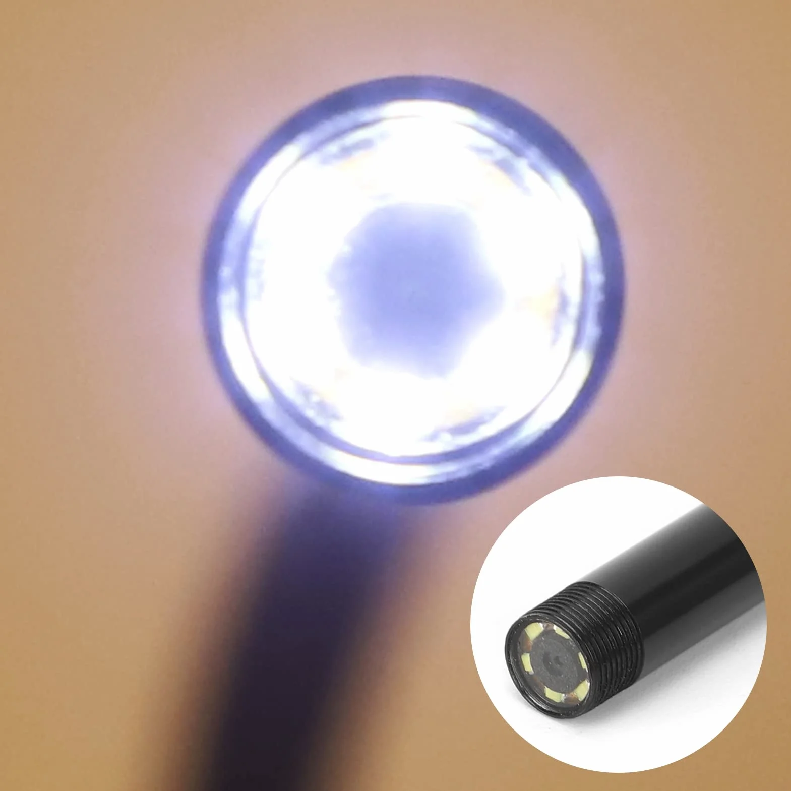 Endoskopowa kamera inspekcyjna wodoodporna 3 w 1 USB 6 LED 1,5 m Android PC
