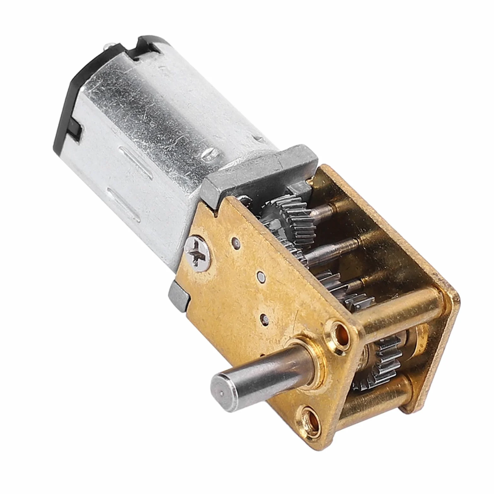 Silnik przekładniowy 1218GE-N20, miniaturowa przekładnia ślimakowa, metalowy reduktor, DC 6V 70 RPM