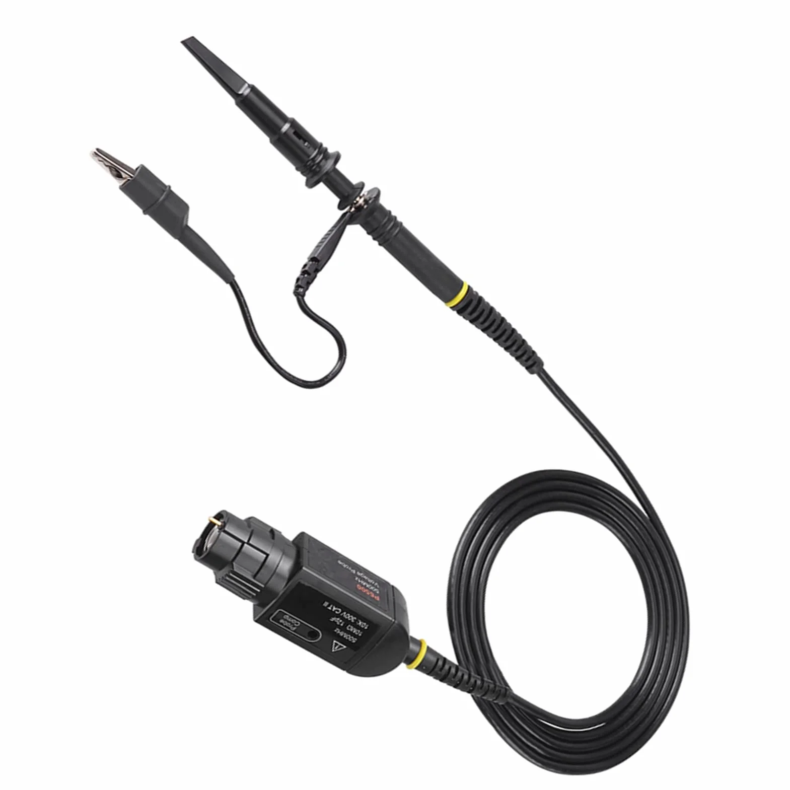Sonda P6500, Sonda z Klipsem Oscyloskopowym Czarna 1 szt. P6500 500Mhz 10X Oscyloskop o Wysokiej Precyzji Pasywna Sonda z Klipsem
