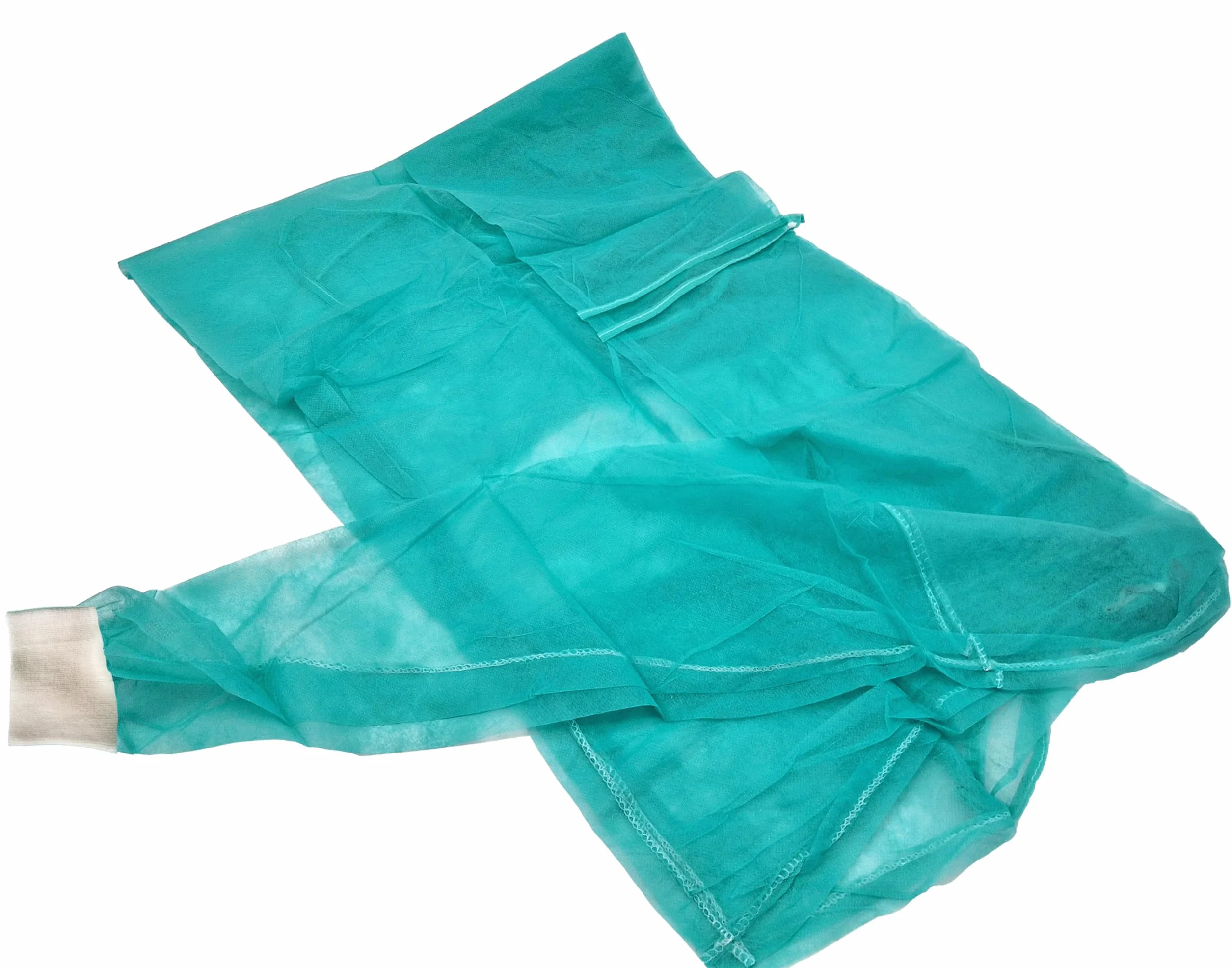 Fartuch ochronny jednorazowy 130×155 cm z włókniny zielony 10 sztuk