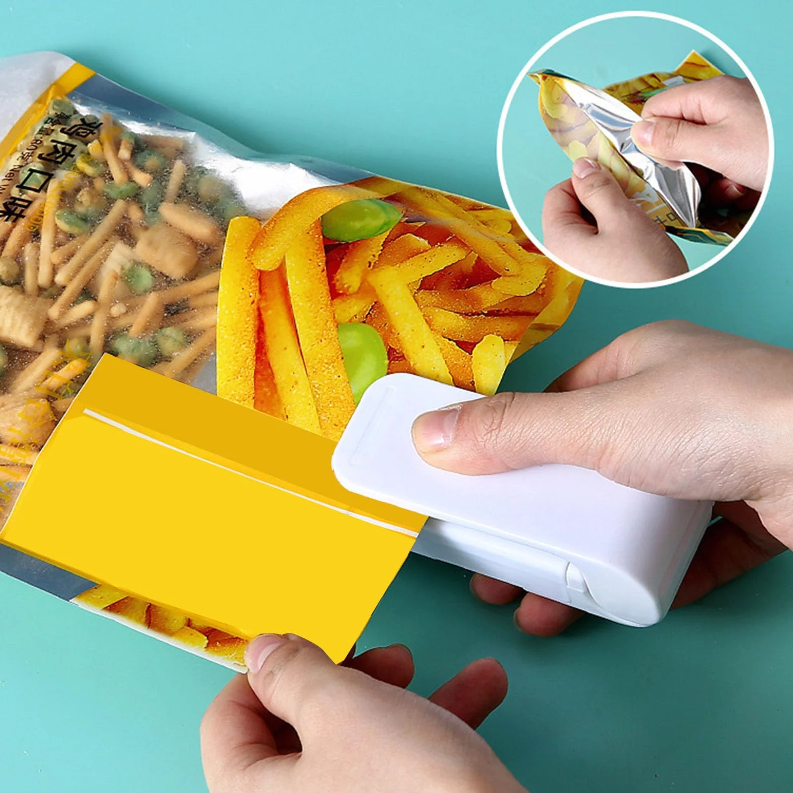 Mini Bag Sealer Przenośna Zgrzewarka do Zgrzewania Przekąsek Torebek Plastikowych