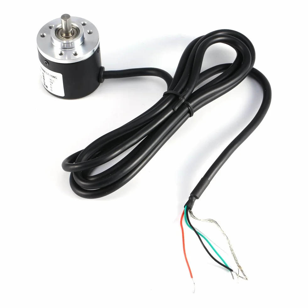 Enkoder obrotowy fotoelektryczny przyrostowy 600P/R 5-24V 0,24" Wał Fazy AB
