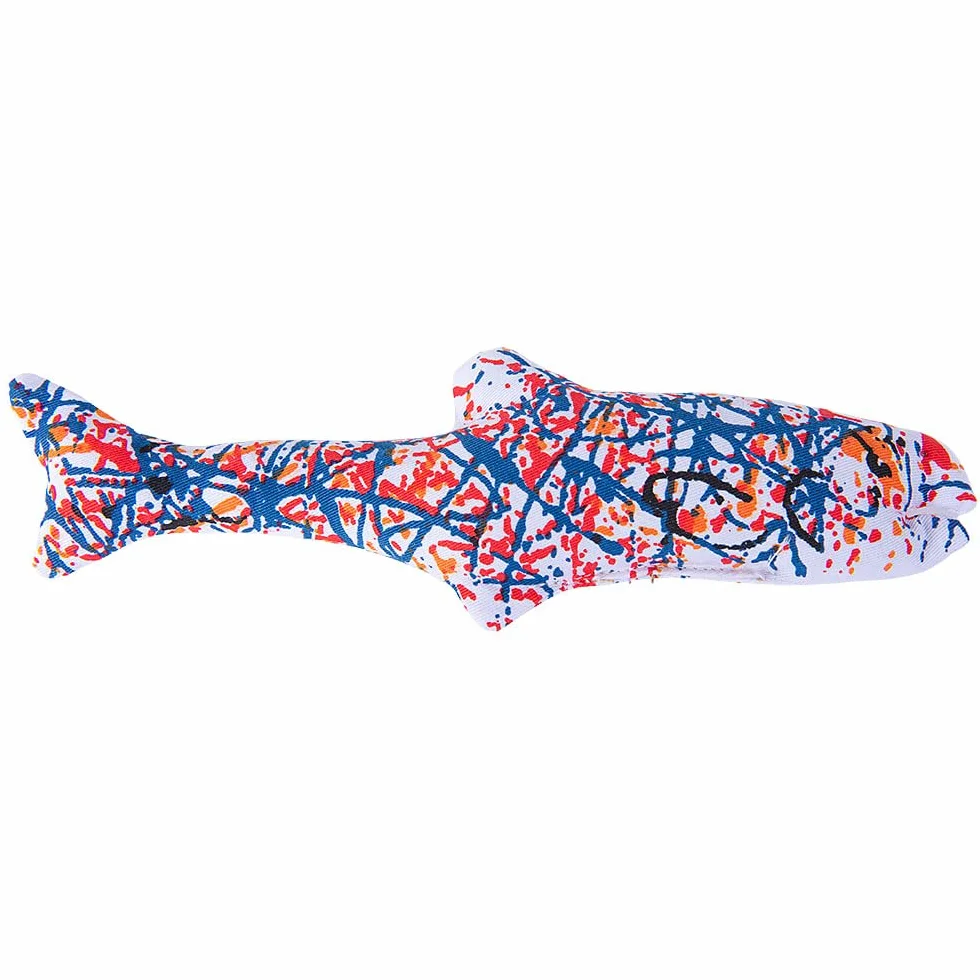 Yeowww Pollock Fish Cat zabawka, dla wszystkich ras