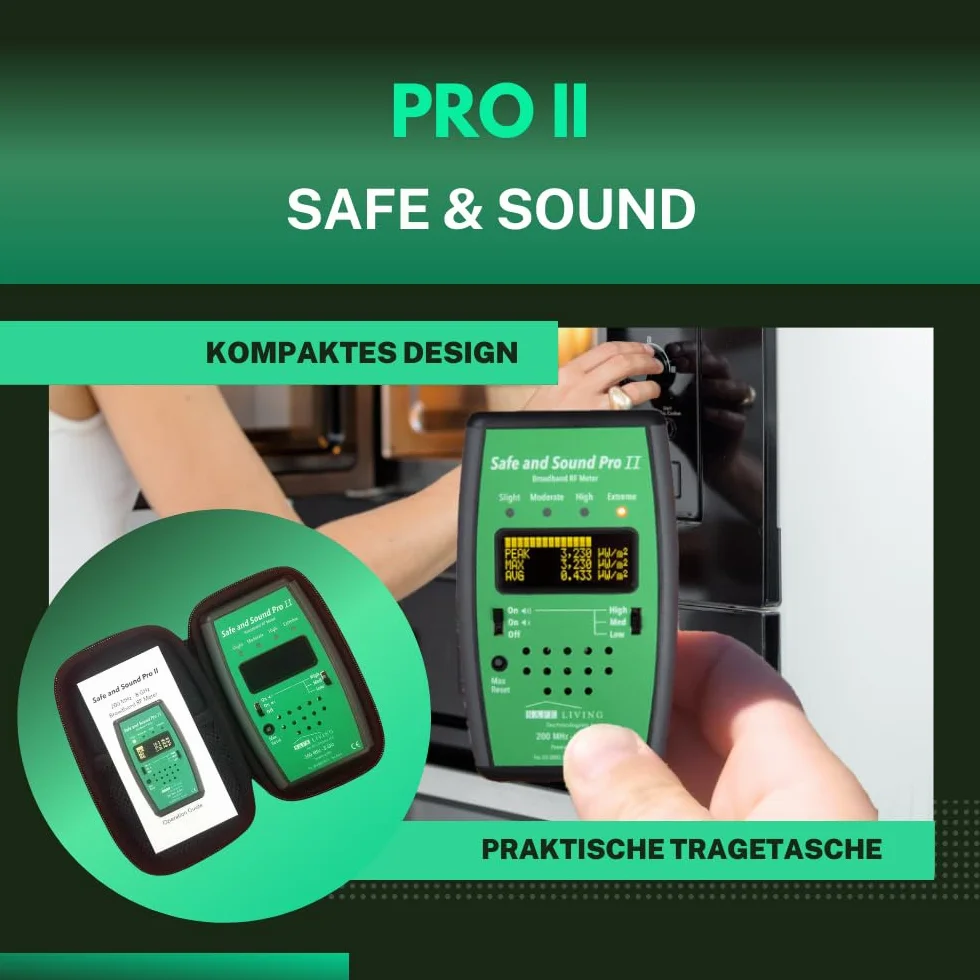 Safe & Sound Pro II detektor RF pomiar promieniowania elektromagnetycznego miernik EMF