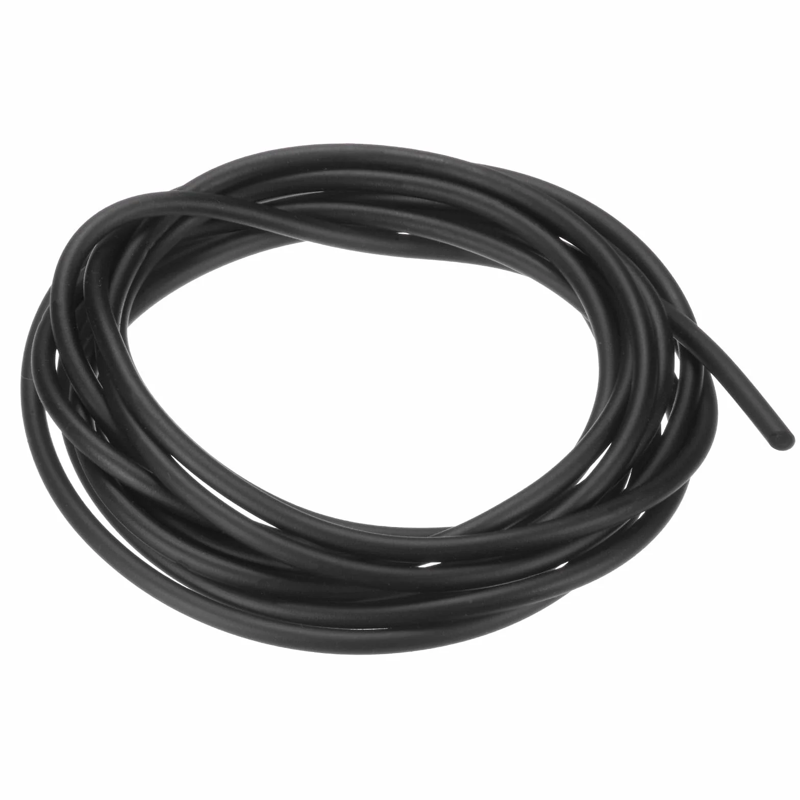 M METERXITY Rurki z naturalnej gumy lateksowej, 0,2 cm [1,7 mm] ID x 0,4 cm [4,5 mm] OD 3 m długość węża lateksowego do domu/laboratorium/sportu, wysoce elastyczne rurki taśmowe [czarne]