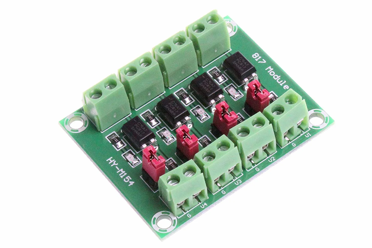 DollaTek PC817 4-kanałowy transoptor karta izolacyjna 3,6-30 V moduł