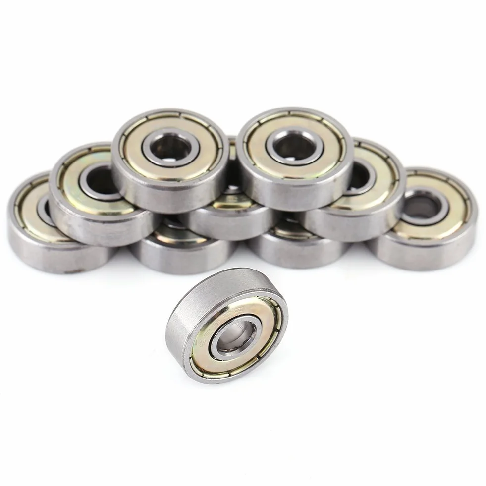 Fydun łożyska kulkowe 626ZZ 6x19x6 mm metalowe ekranowane ze stali węglowej 10 szt.