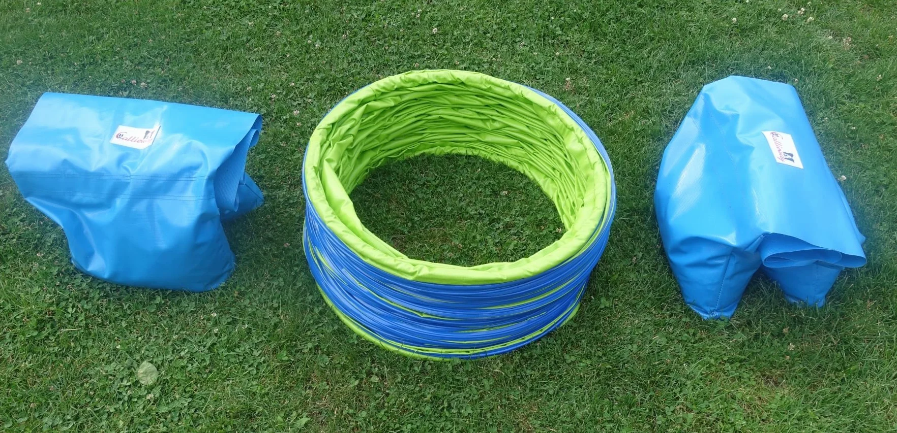 Callieway® Dog Agility tunel profesjonalny / psy tunel 5 m długości / 60 cm Ø Agility urządzenie (5 m, limonkowa zieleń)