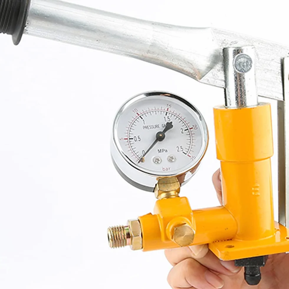 Ręczna pompa ciśnieniowa 2,5 MPa 25 kg, ręczna hydrauliczna pompa testowa z wężem wysokociśnieniowym G1/2