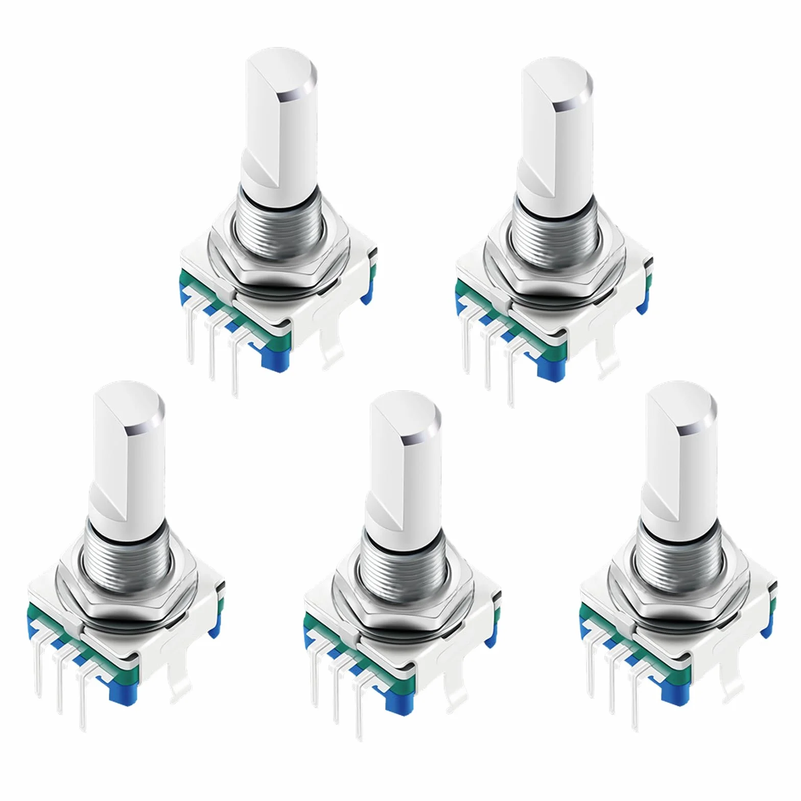 Przełącznik EC11 potencjometr cyfrowy 360° 5-biegunowy 20 mm