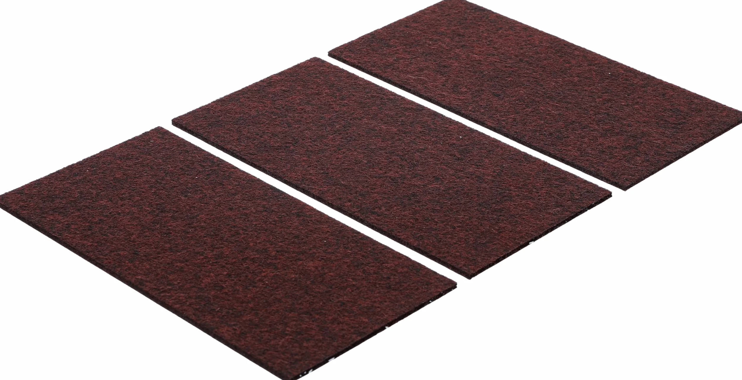 BGS Ślizgacze filcowe 100 x 200 mm 3 szt. brązowe