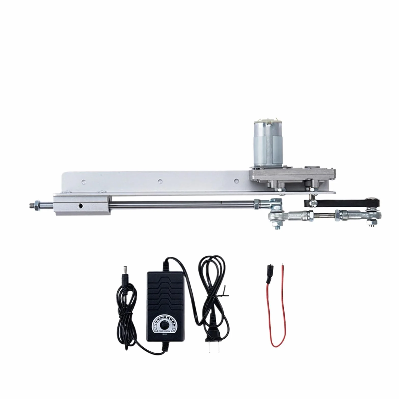 Cykl posuwisto-zwrotny liniowy silnik DIY DC 12 V/24 V siłownik liniowy skok 30-150 MM przekładnia regulowana teleskopowa z regulatorem prędkości,Niezawodne BezpieczeńStwo(24V 8-45rpm,A)
