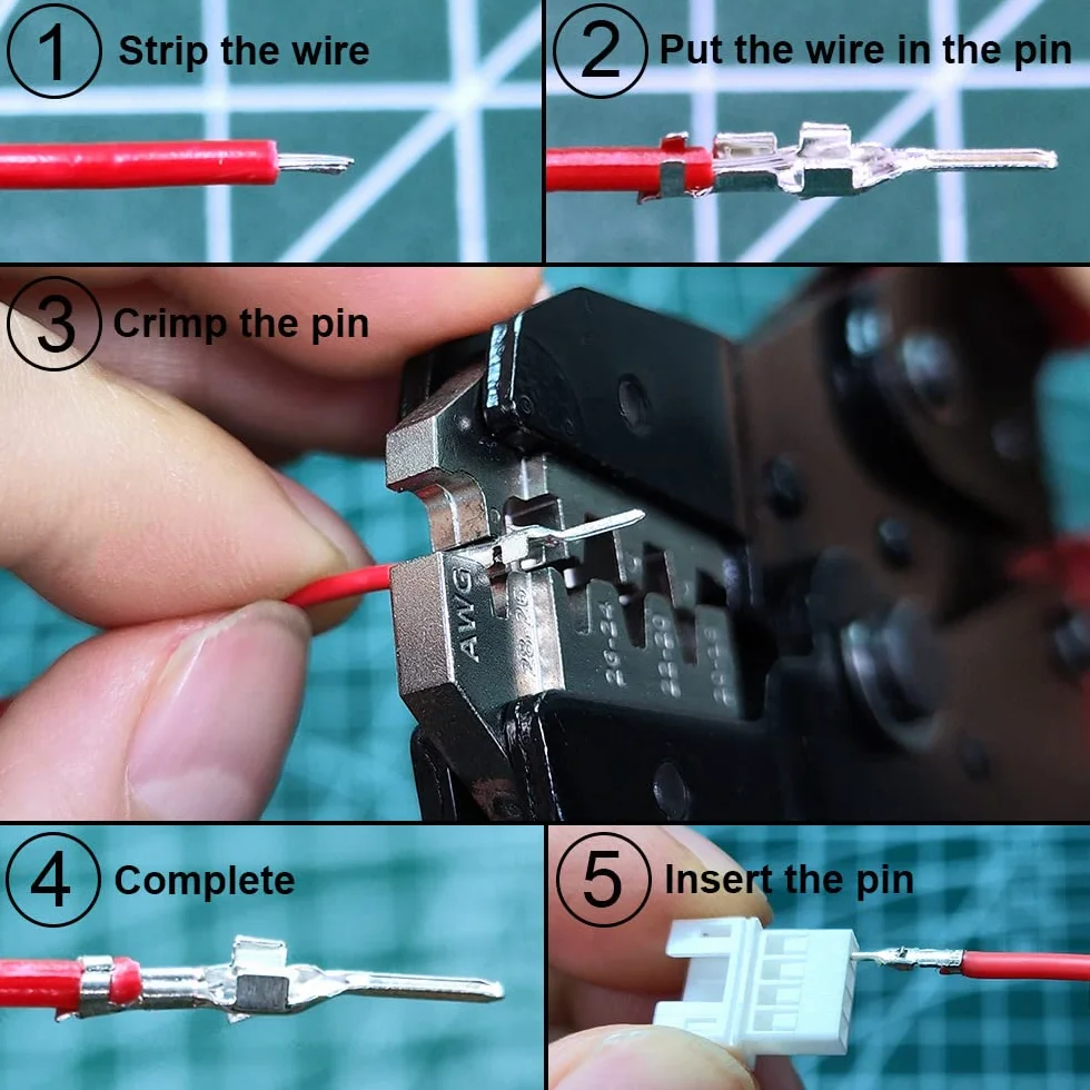 Złącza JST PH 2.0 Pin Header i Ribbon Cable Wire Kit 2,0 mm Pitch JST PH - 2/3/4/5/6/7/8 męski wtyk żeński obudowa