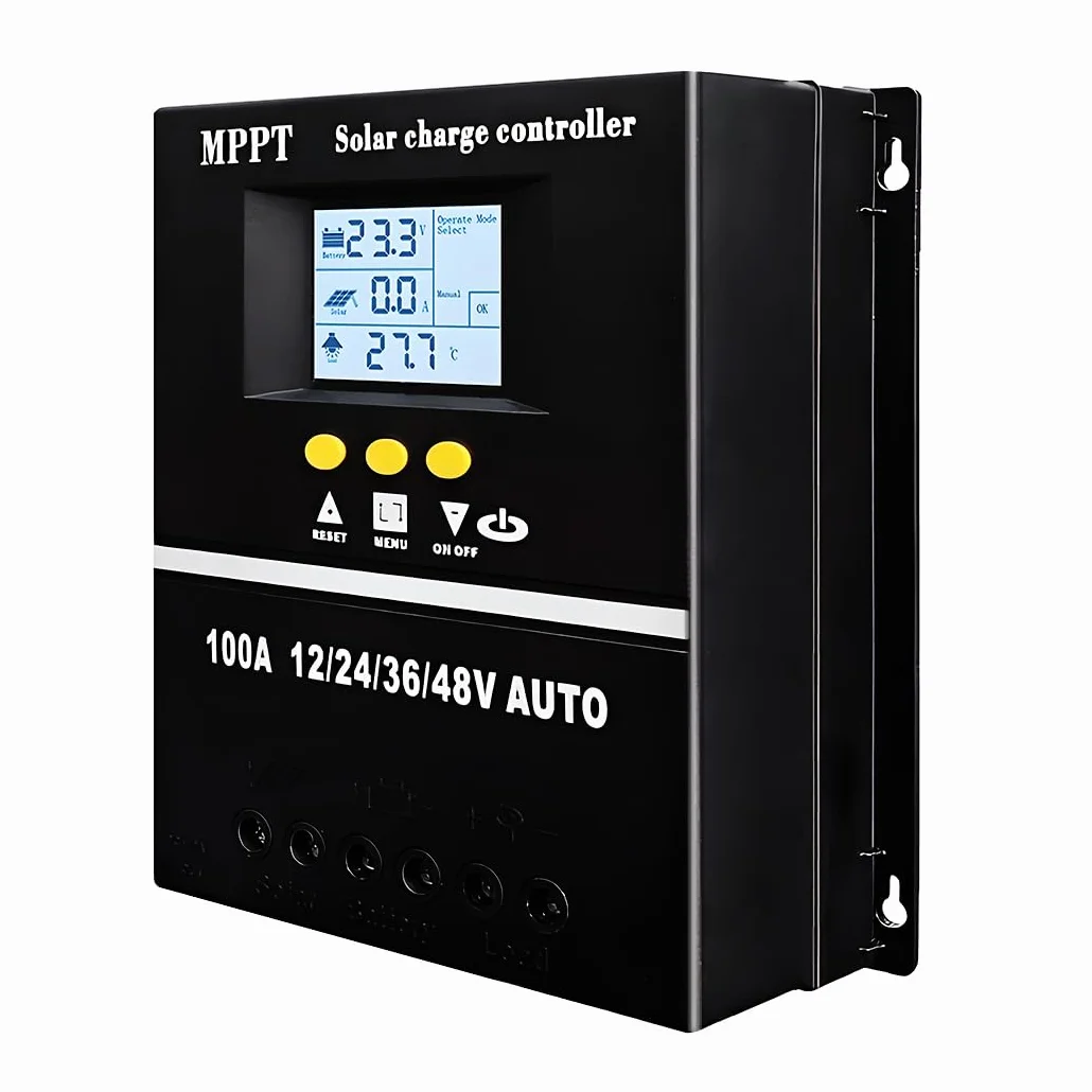 Regulator ładowania słonecznego MPPT 100 A SY10048 12 V-48 V LCD podwójne USB