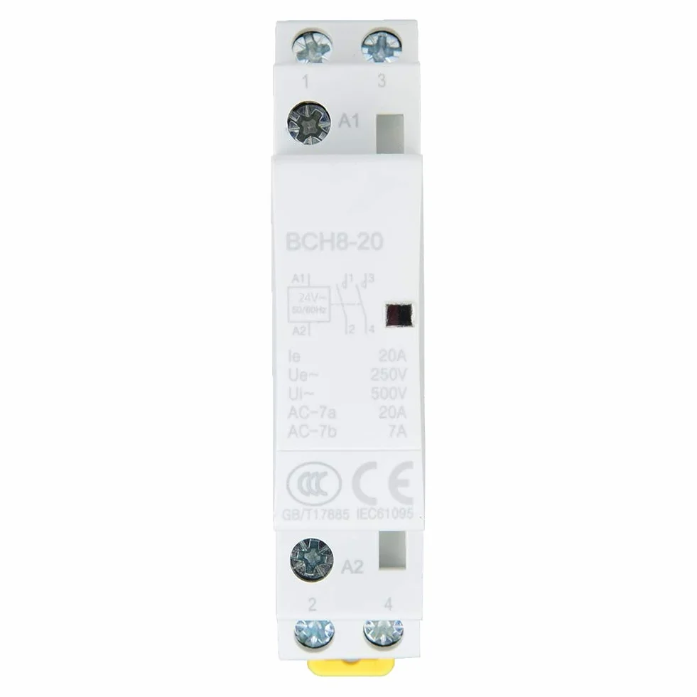 Stycznik AC 20 A 2P 1S+1Ö 35 mm DIN montaż szynowy 220 V/230 V 50/60 Hz