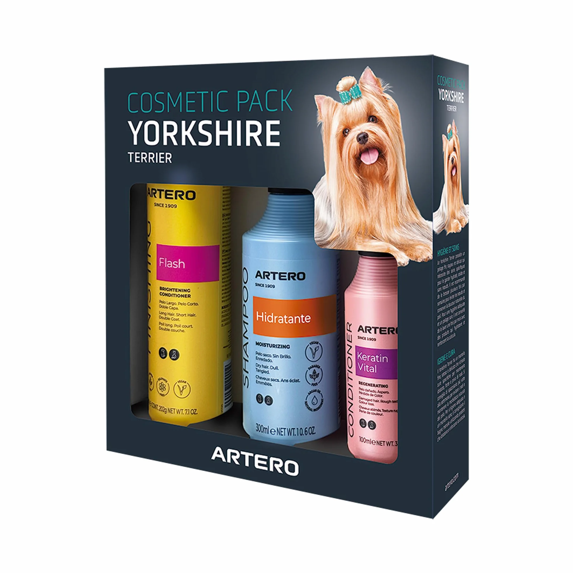 SOYAO Artero Komplettes Set für die Hygiene Ihres Hundes (Yorkshire Terrier).
