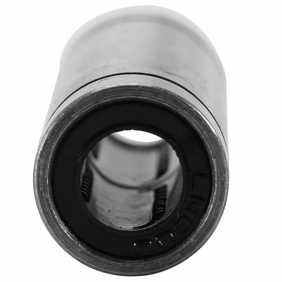 Liniowe łożyska kulkowe, 6 szt. LM8LUU długie liniowe łożyska kulkowe, średnica wewnętrzna 8 mm, średnica zewnętrzna 15 mm, do drukarki 3D 8 mm, osi/pręt, maszyna do grawerowania