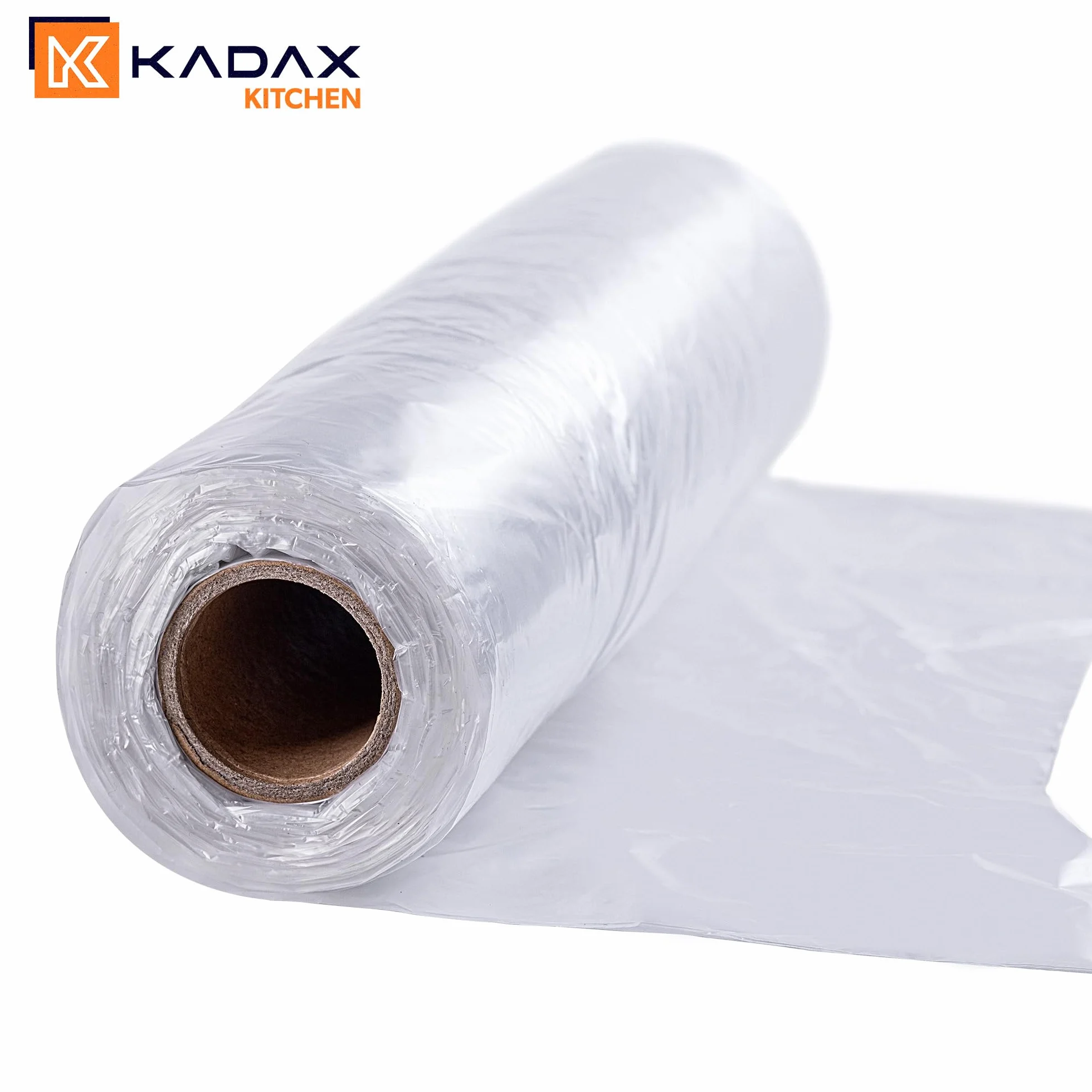 KADAX 3 x torby 42,5 × 22 cm, 120 sztuk, woreczki węzłowe na rolce, torebki na koszulę z folii HDPE, torebki na koszulę, torebki plastikowe z uchwytami, plastikowe torebki