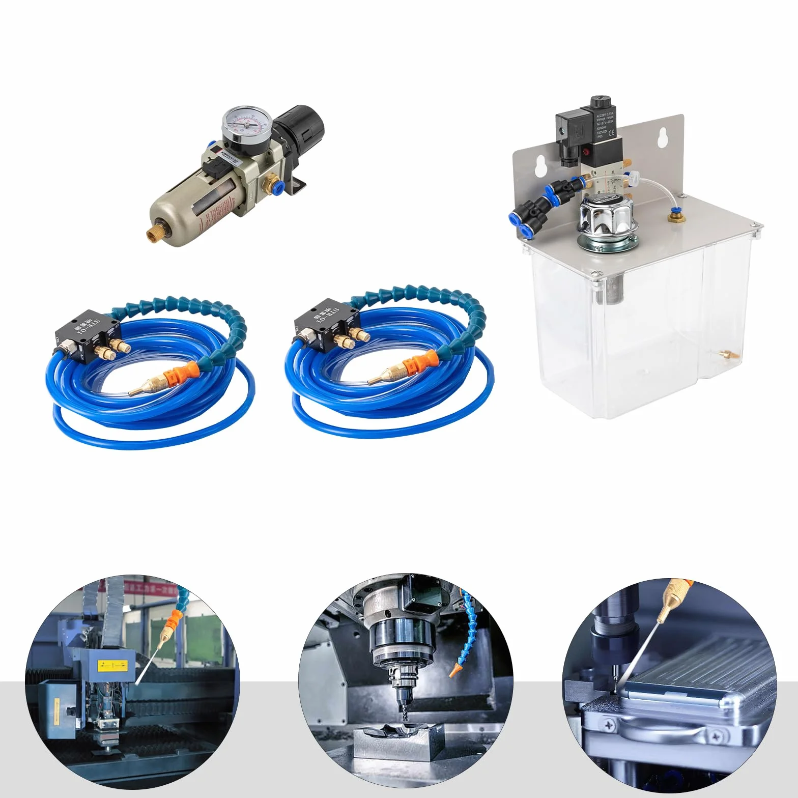System mgły chłodziwa smarowania w sprayu system mgły chłodziwa system smarowania w sprayu system cięcia chłodziwo smarowanie system cięcia do cięcia metalu do tokarki CNC wiertarki 220V