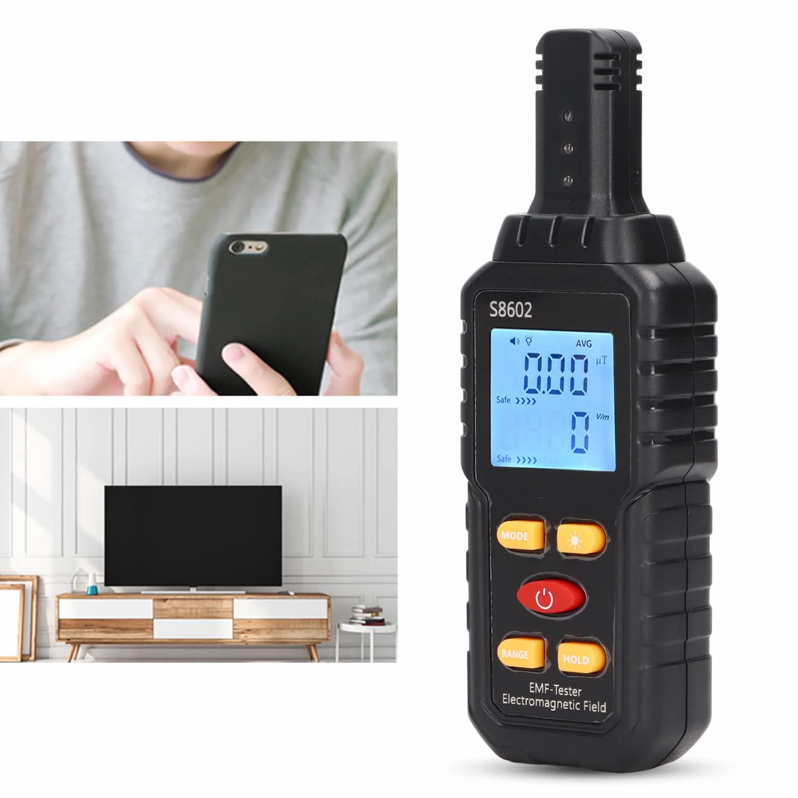 Detektor EMF Promieniowania Elektromagnetycznego Miernik Pola Magnetycznego Cyfrowy Licznik Geigera Beta Gamma X Ray Ręczny
