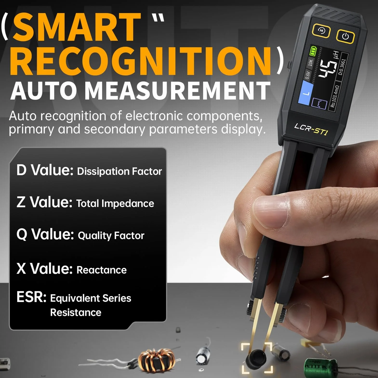 DEWIN LCR-ST1 Smart Tweezer Bridge Kit, cyfrowy tester komponentów