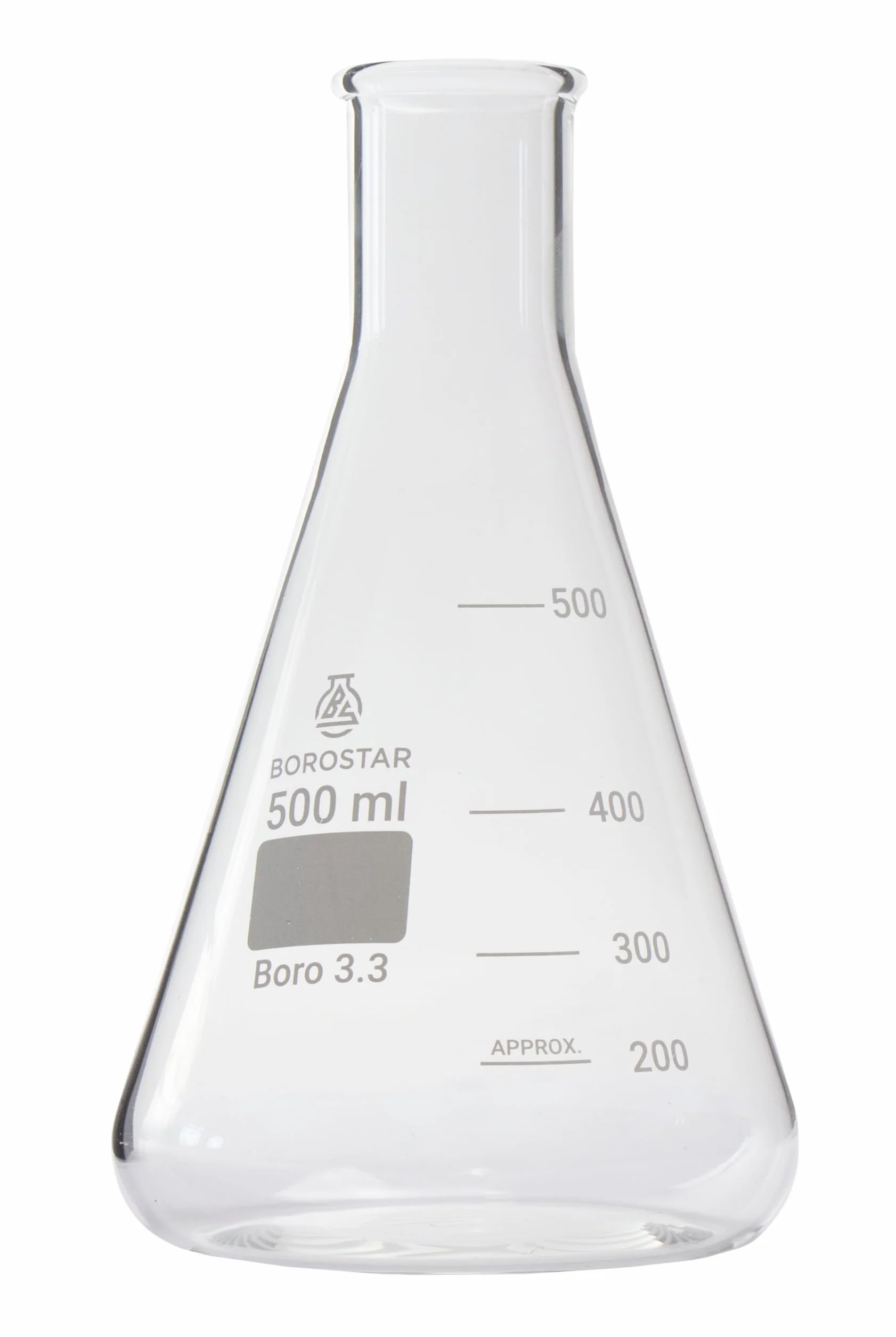Kolba Erlenmeyera Boro 3.3 500 ml z podziałką wąska szyja