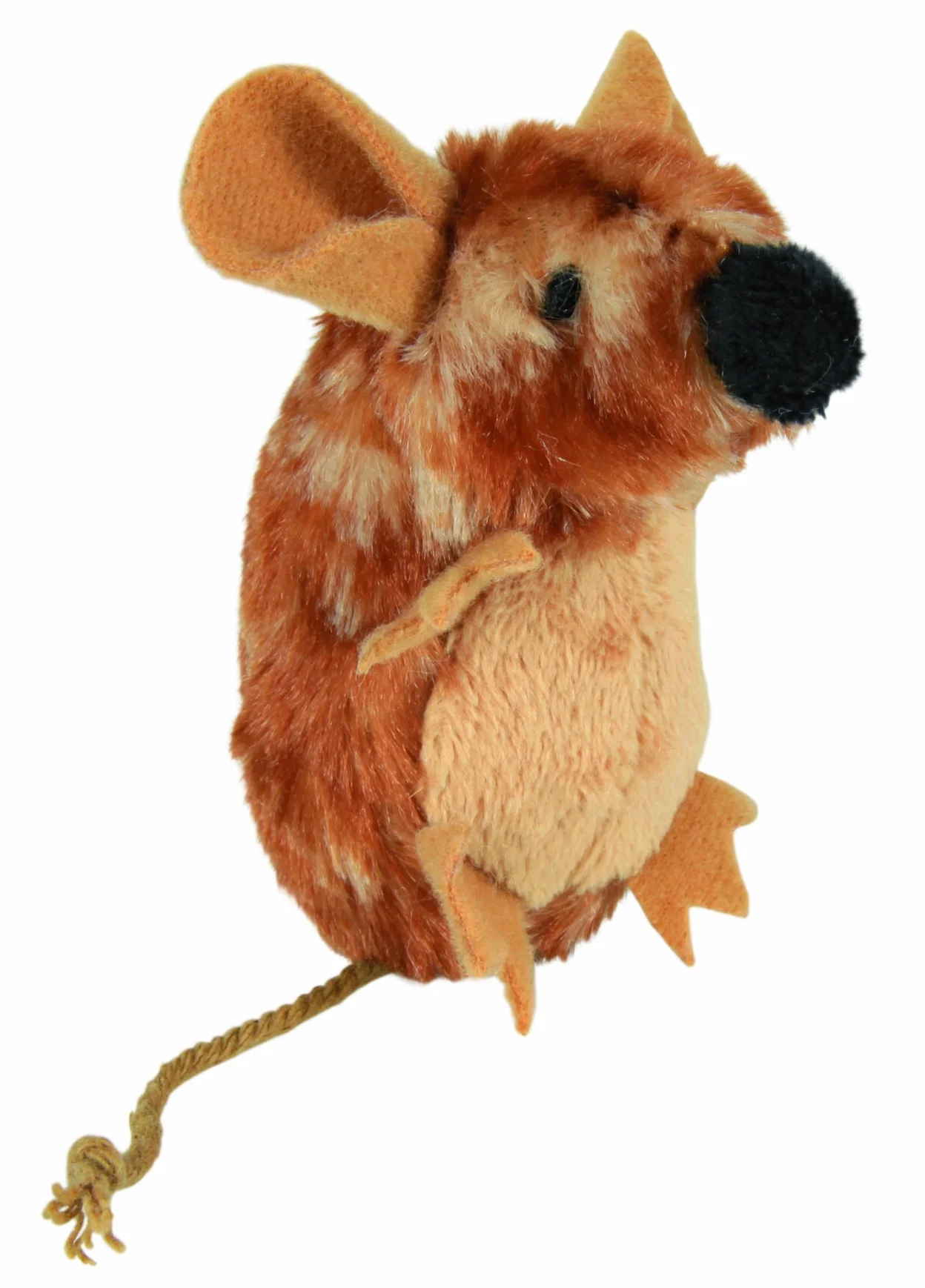 TRIXIE Pluszowa mysz z dźwiękiem, 8 cm