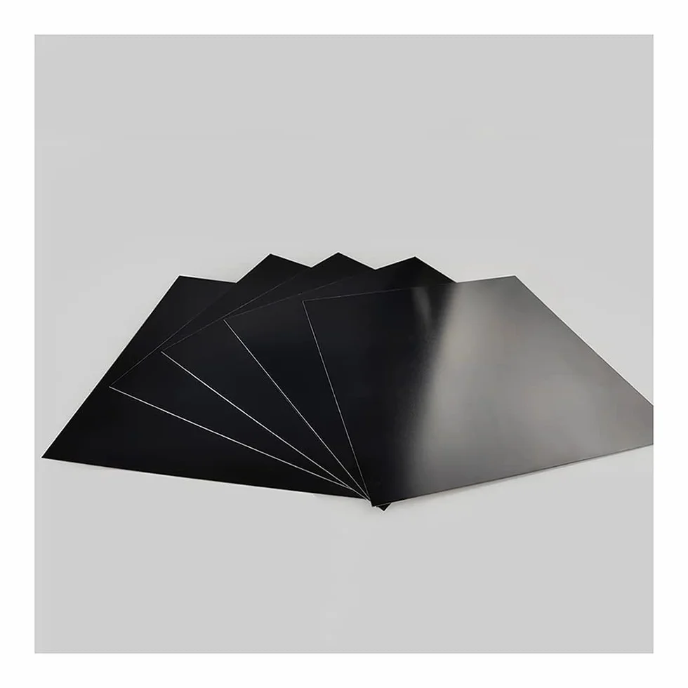 Black Anodized Aluminum Flat Plate 5052 100x100x1mm 2Pcs