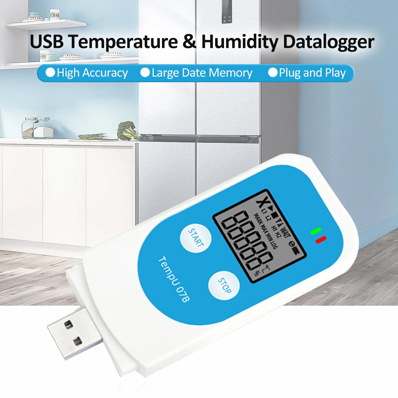 Rejestrator temperatury i wilgotności TZ-TempU7B Rejestrator temperatury i wilgotności Rejestrator temperatury PDF