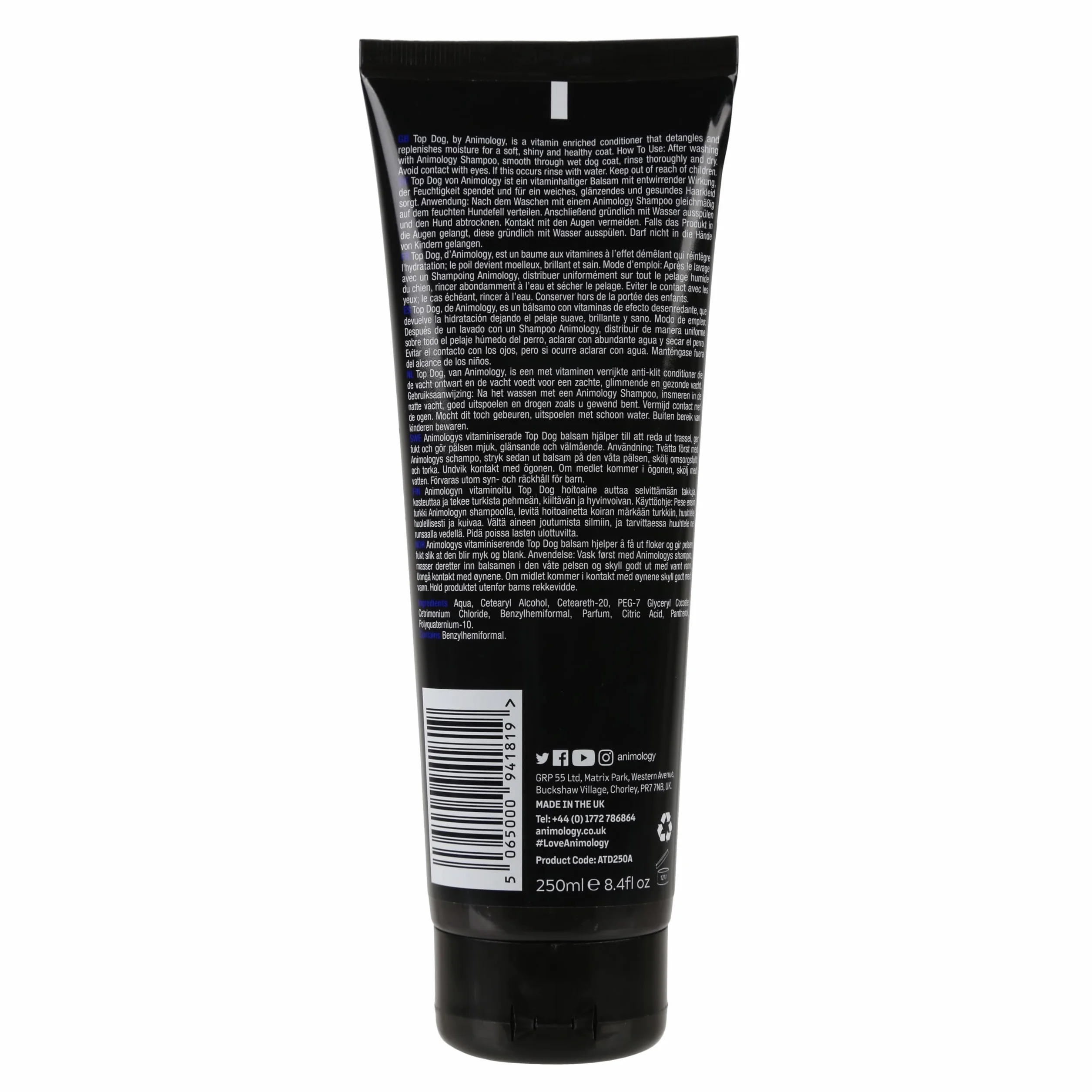 Animology ATD250 odżywka do pielęgnacji psów Top Dog Conditioner