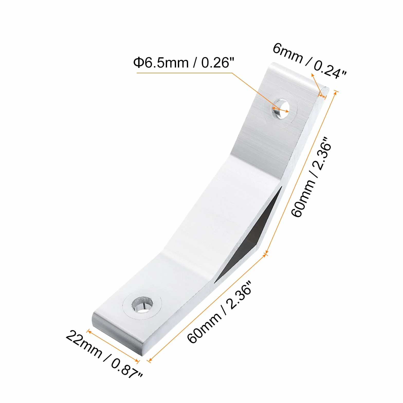 QUARKZMAN 2 szt. 135° kątownik aluminiowy kątownik kątowy wspornik przegubowy łącznik do serii 3030 (odcień srebrny)