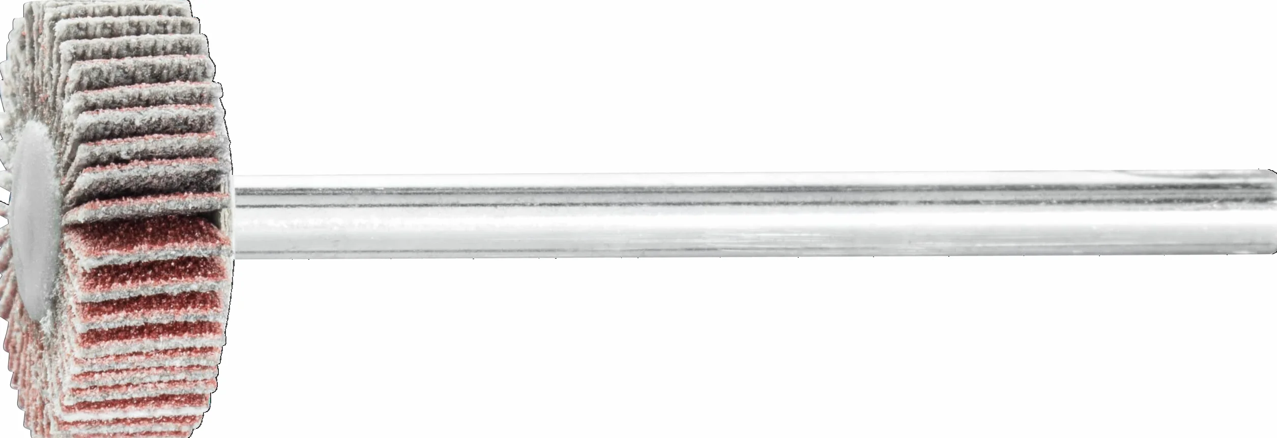 PFERD Szlifierka wachlarzowa F, 2 sztuki/korund Ø 15 x 5 mm Ø trzonu 3 mm A180 / 44498009 – do szlifowania dokładnego i wykończenia za pomocą szlifierki prostej lub napędu wału zginowego
