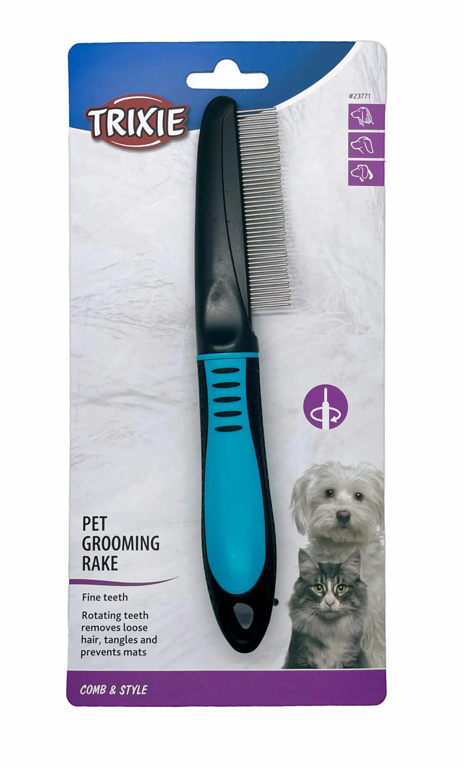 TRIXIE Grzebień do rozplątywania psa i kota 22 cm