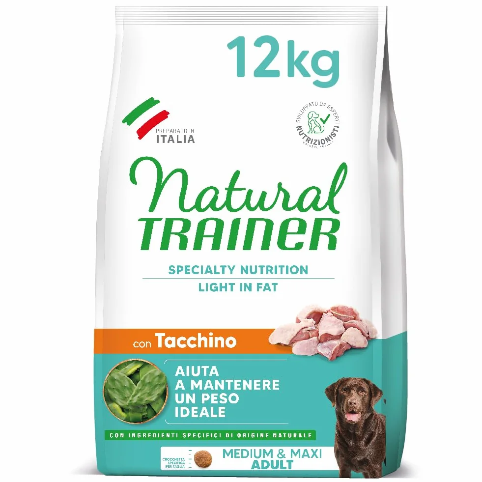 Naturalny trener idealna waga sucha karma dla średnich i dużych psów z białym mięsem, 12 kg