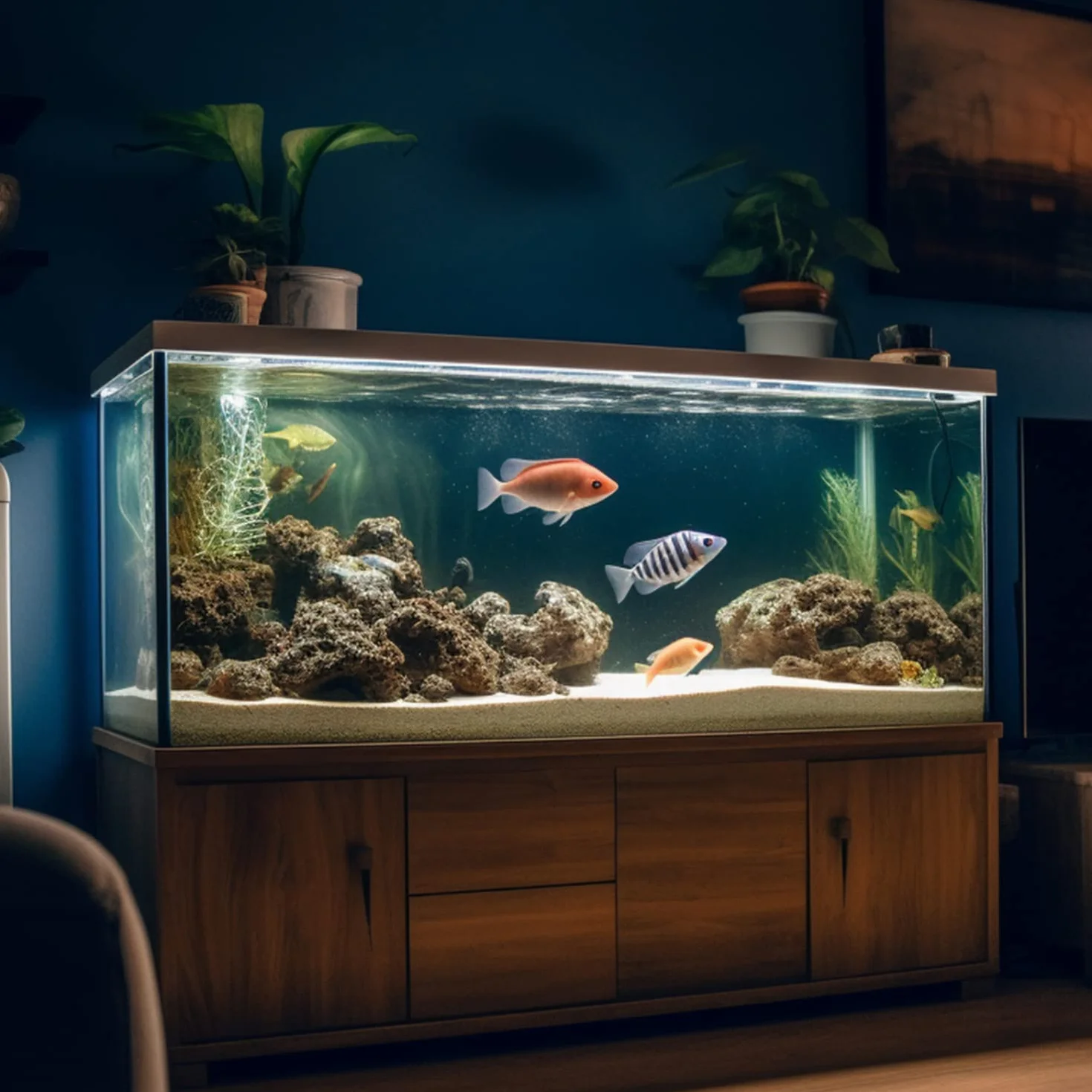 Nobleza - Lampa akwariowa LED, lampa do akwarium, oświetlenie roślin do akwarium z różnym napięciem, długość (1 W, 20 cm, białe światło)