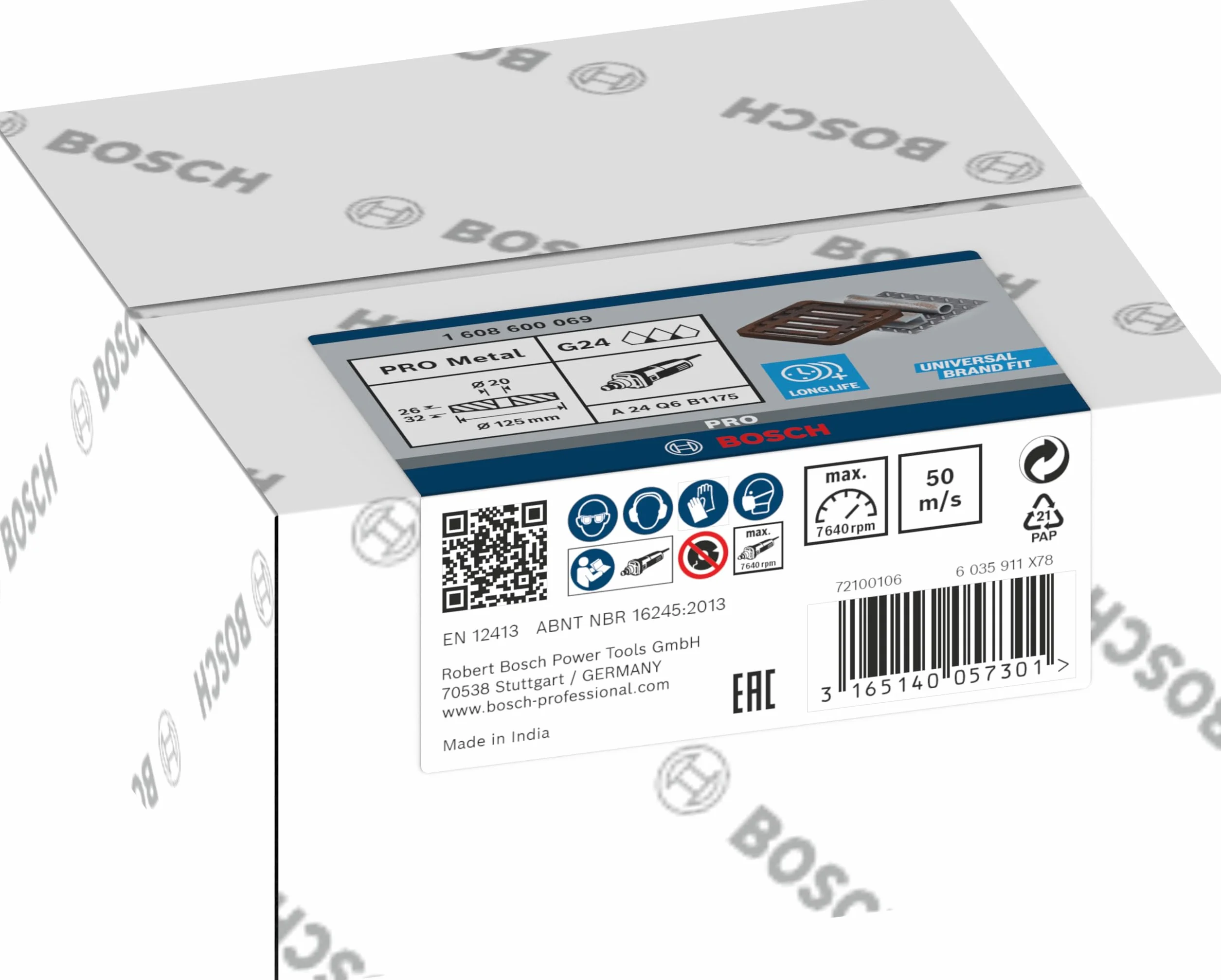 Bosch 125 x 26/32 20mm Bore Grinding Wheel A24Q6B1175