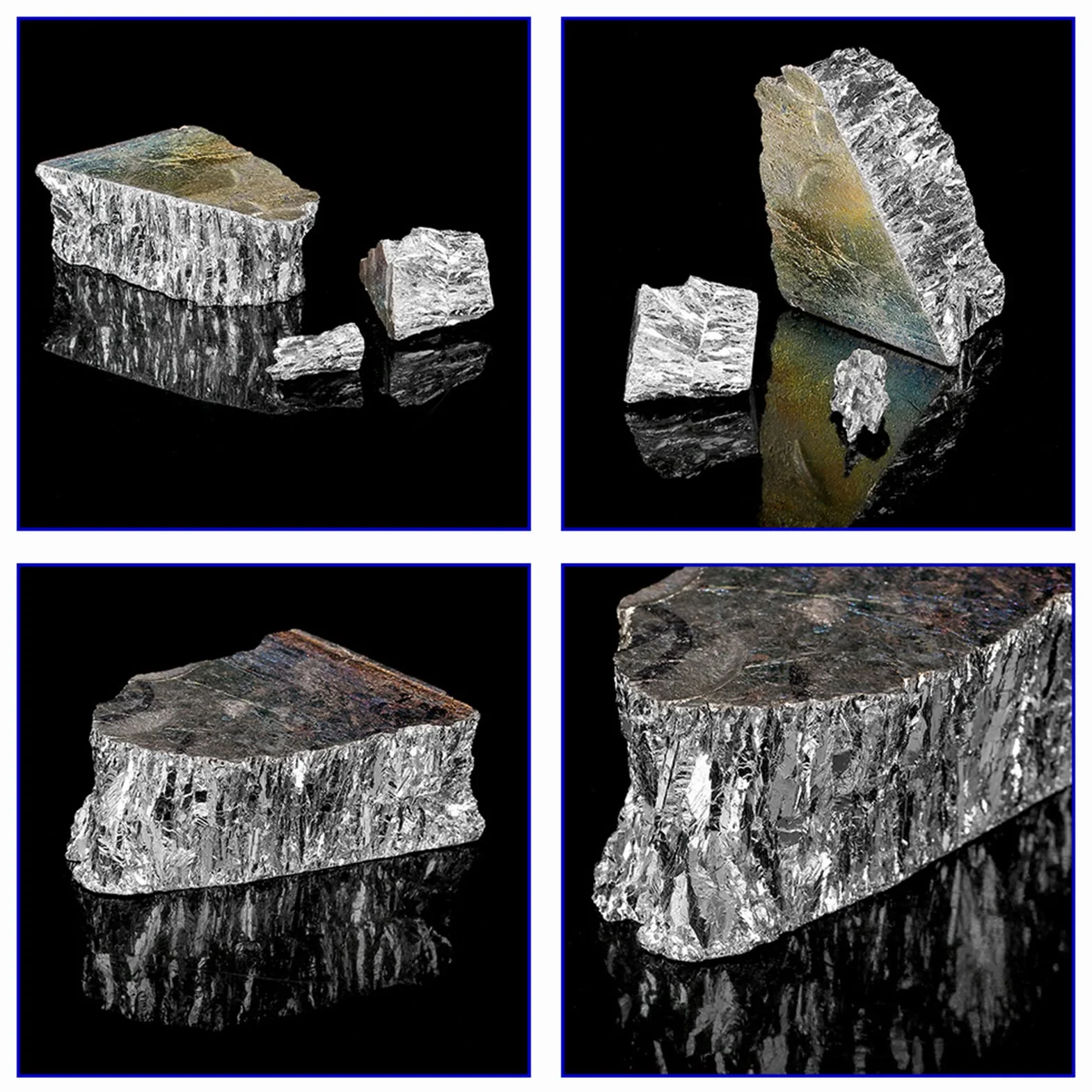 Kawałek Wlewka Metalu Bizmutowego 1000g 99,99% Czystego Kryształu Geody, Stosowany w Produkcji Stopów Bizmutu, Półprzewodnikach i Wzroście Nadprzewodników