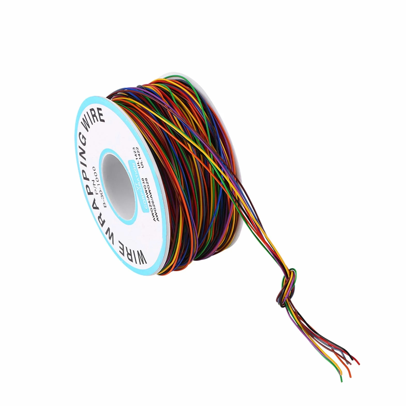 Przewód owijający kolorowy 250M 8-żyłowy miedziany kabel do testów elektrycznych