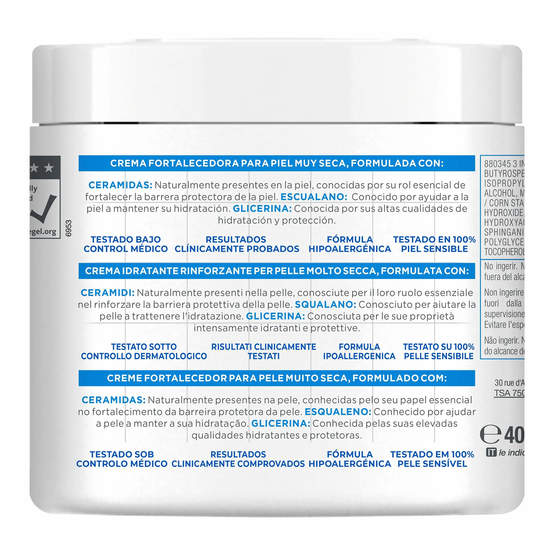 Mixa Ceramide Protect Crema Fortalecedora 400 ml
