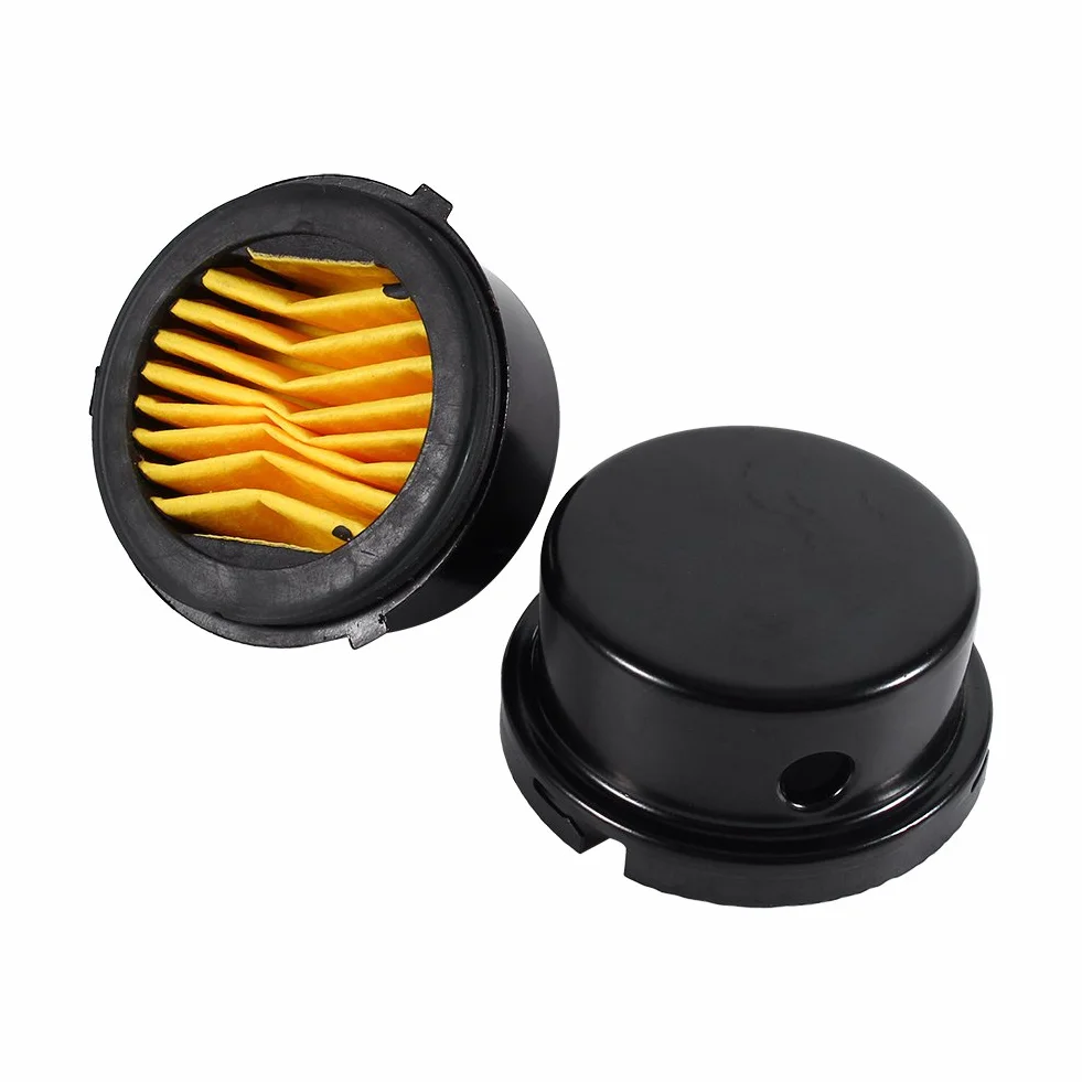 VOBOR Sprężarka powietrza, tłumik, filtr, kompresor, filtr powietrza wlotowego, zamiennik, czarny metal, filtr ssący, tłumik, gwint 3/8", 16 mm