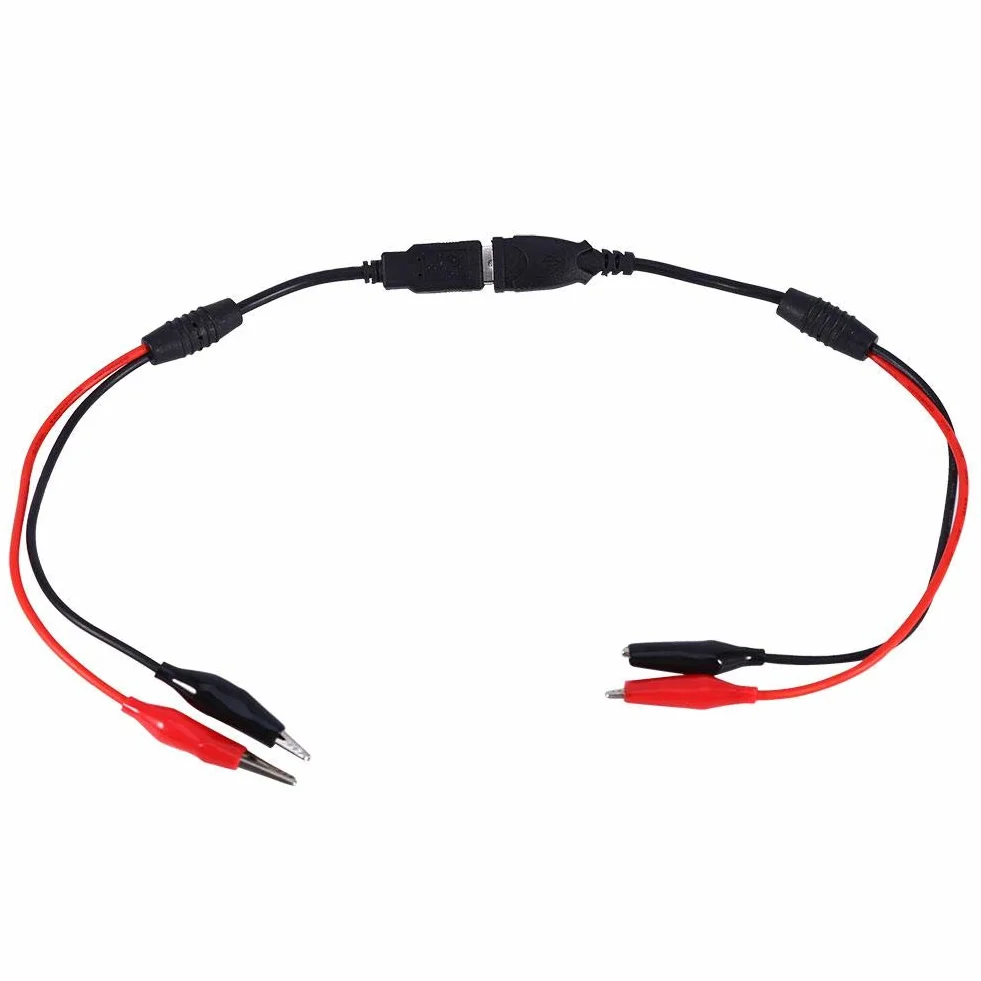 Krokodylki VBESTLIFE USB z krokodylkami do wtyków USB do testowania napięcia
