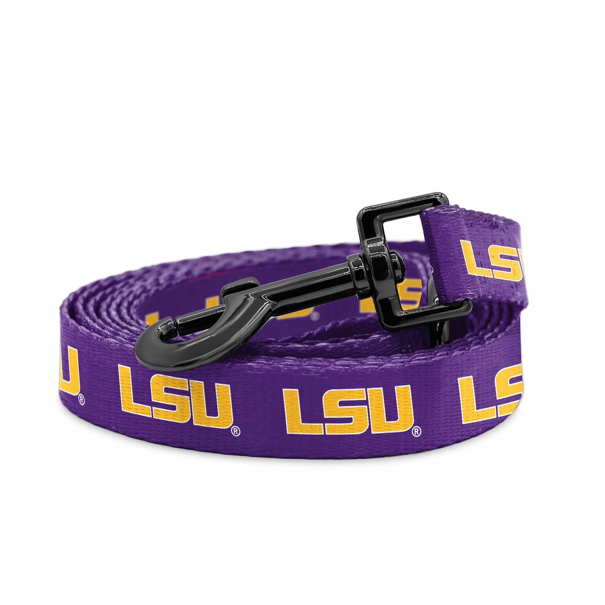 LSU Tigers regulowane obroże i smycze dla psów, pasują do zwierząt domowych, oficjalnie licencjonowana smycz 15,5 m