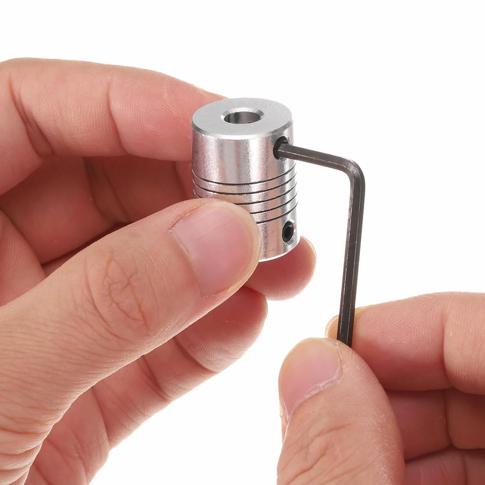 QUARKZMAN Sprzęgło elastyczne 5-10mm, złącze wału silnika krokowego do CNC i drukarki 3D, L25x19mm