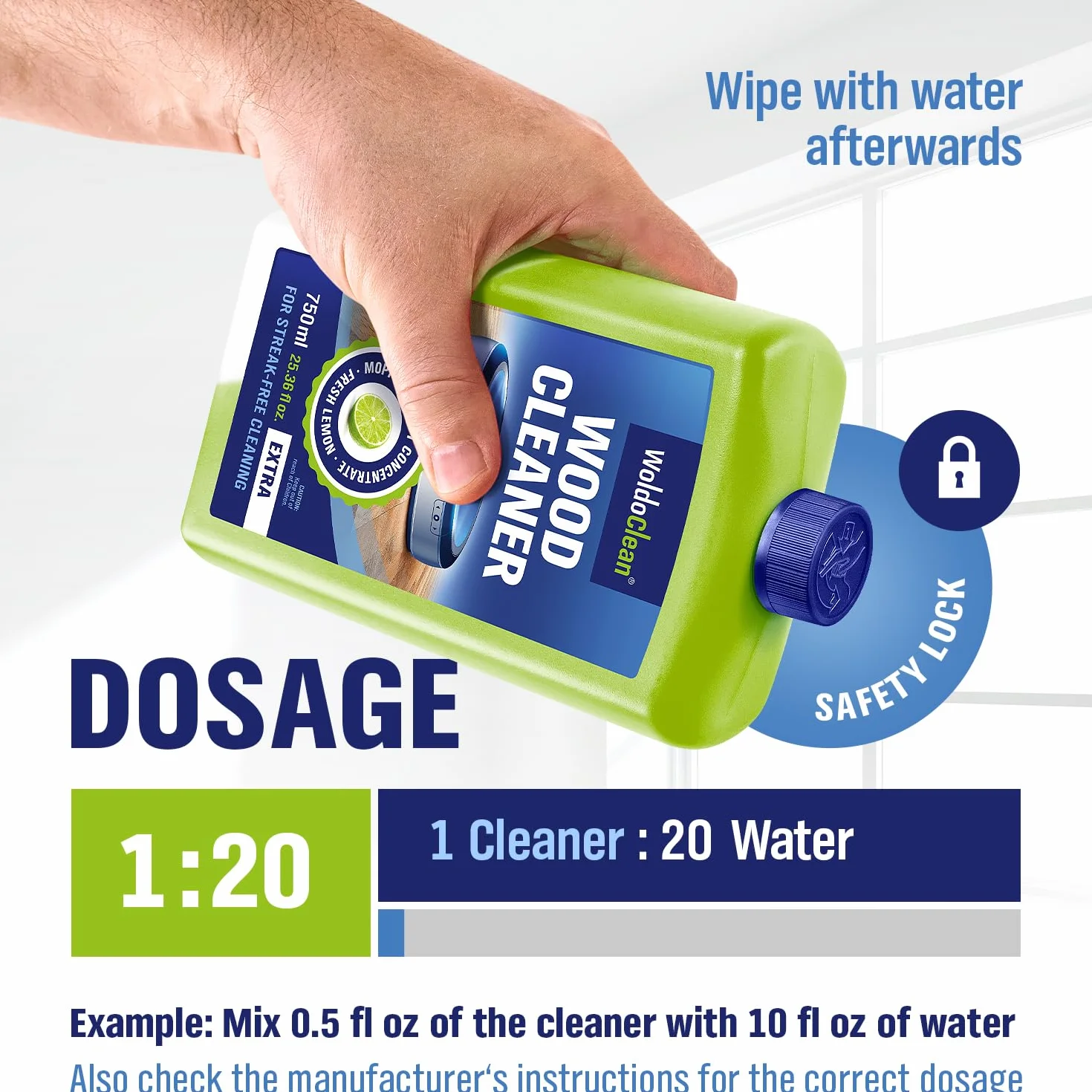 WoldoClean Środek czyszczący do robotów mopujących 750 ml do podłóg drewnianych