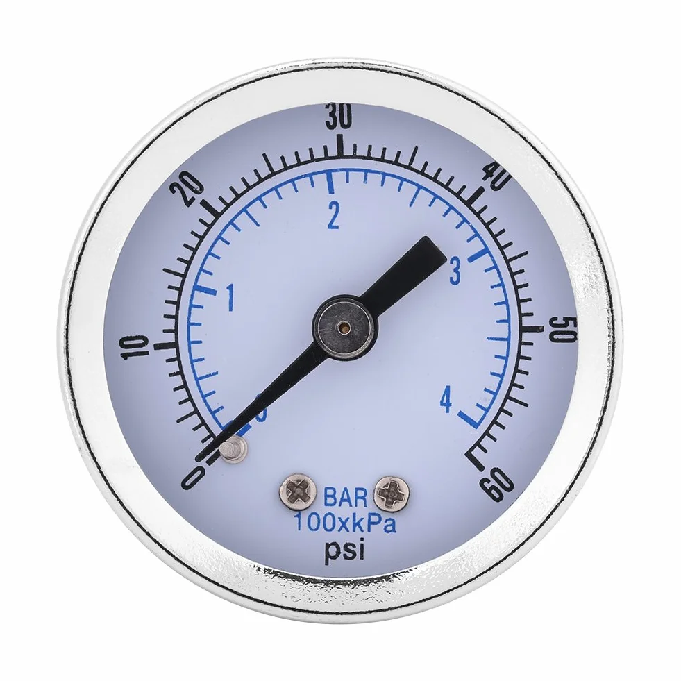Manometr 0-60psi 0-4bar 1/8" BSPT manometr do wody, powietrza, oleju, cyferblat instrumentu