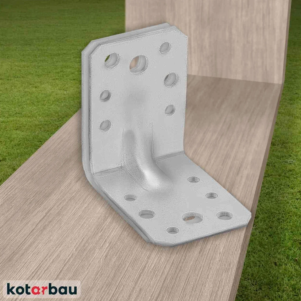 KOTARBAU® 25 szt. Kątownik Ciesielski - Łącznik Budowlany - 60 x 60 x 45 mm - Stal ocynkowana - z Przetłoczeniem - Nierdzewny