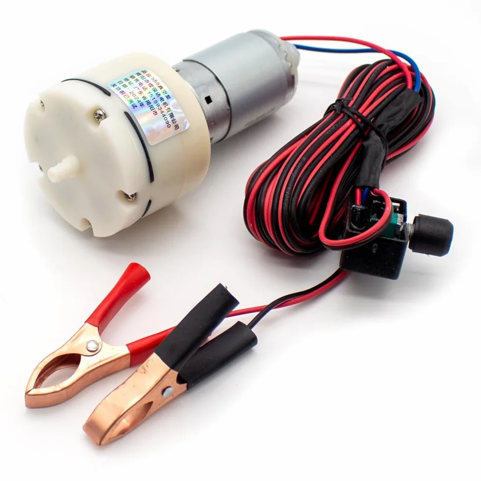 Toplionace DC 12V Mini Pompa Powietrza Silnik Pompy Tlenu Volt Regulacja Pompy Akwariowej Pwm Objętość Wędkowanie Akwarium Samochód Napowietrzacz Hodowla
