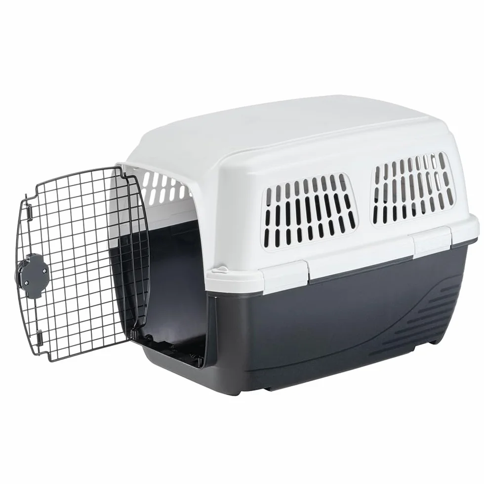 Ferplast CLIPPER 4 Transporter dla Psów, IATA, Średni Rozmiar Maks. 20 kg, Twardy, do Podróżowania Samochodem, Samolotem, Pociągiem, 71 x 50 x wys. 51 cm