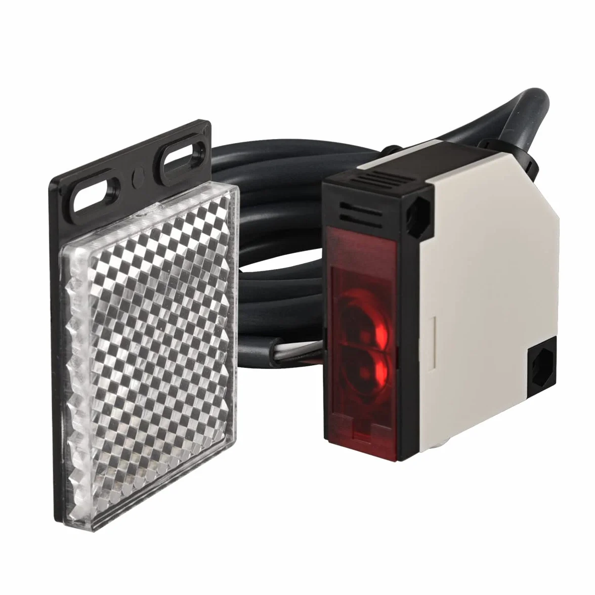 Heschen przełącznik fotoelektryczny E3JK-R4M2 DC 12-24 V odległość wykrywania 4 m panel odblaskowy