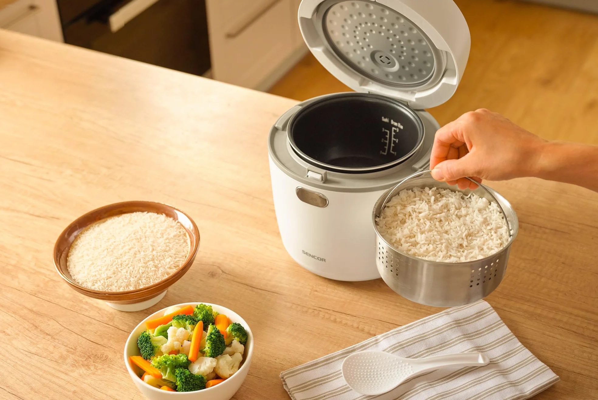 SENCOR Low Carb Rice Cooker SRM 0670WH